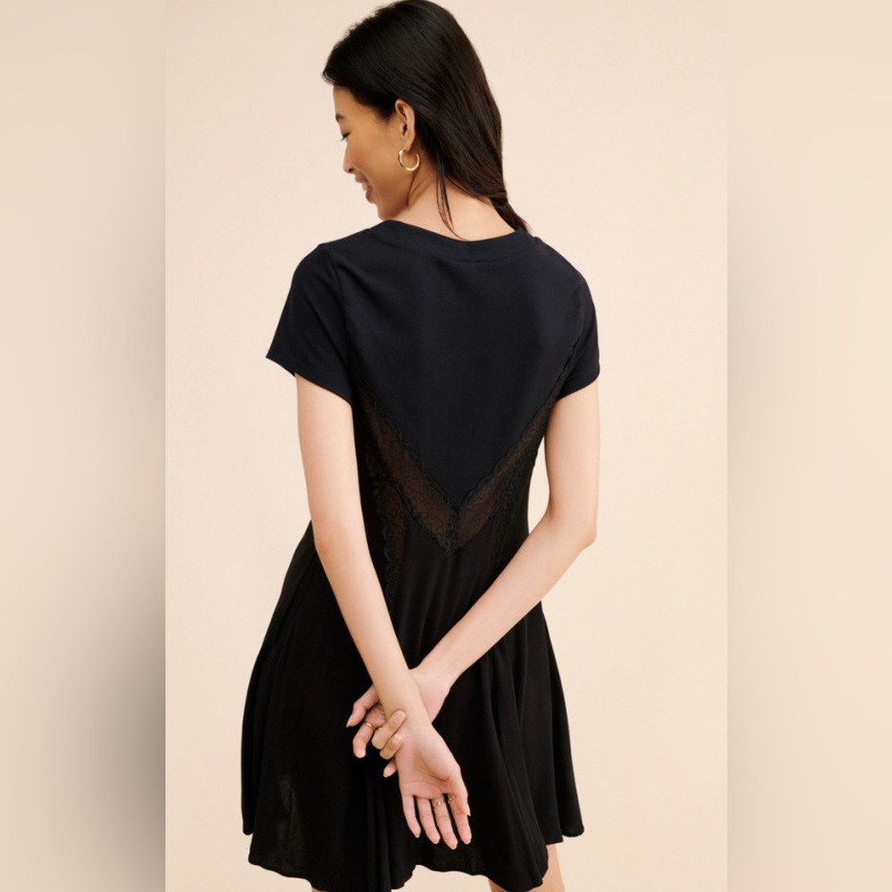 NWOT! FREE PEOPLE Cruz Mini Dress in Black - Picture 3 of 11